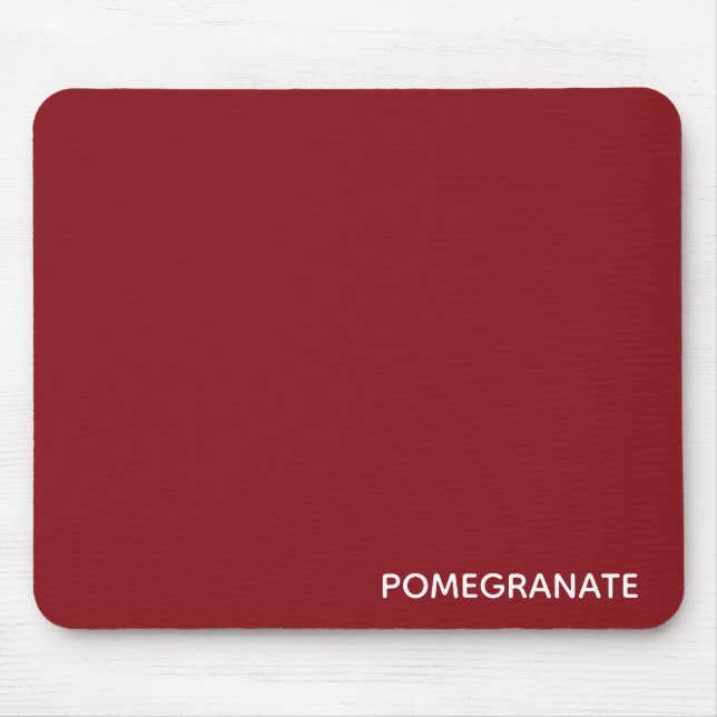 Granatrot - Name Mousepad (Vorne)
