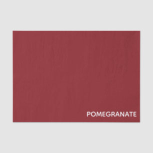 Granatrot - Name Seidenpapier