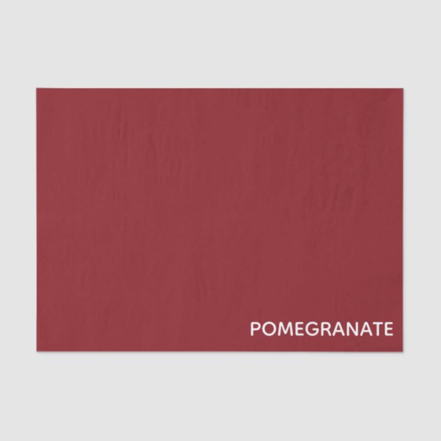 Granatrot - Name Seidenpapier (Vorderseite)