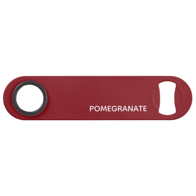 Granatrot - Name Speed Flaschenöffner (Vorderseite (Horizontal))