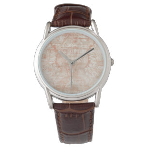 Granats-Einschlagfaden Armbanduhr