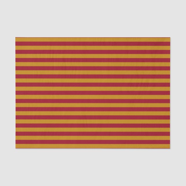 Granats-und Goldstreifen-Seidenpapier Seidenpapier (Vorderseite)
