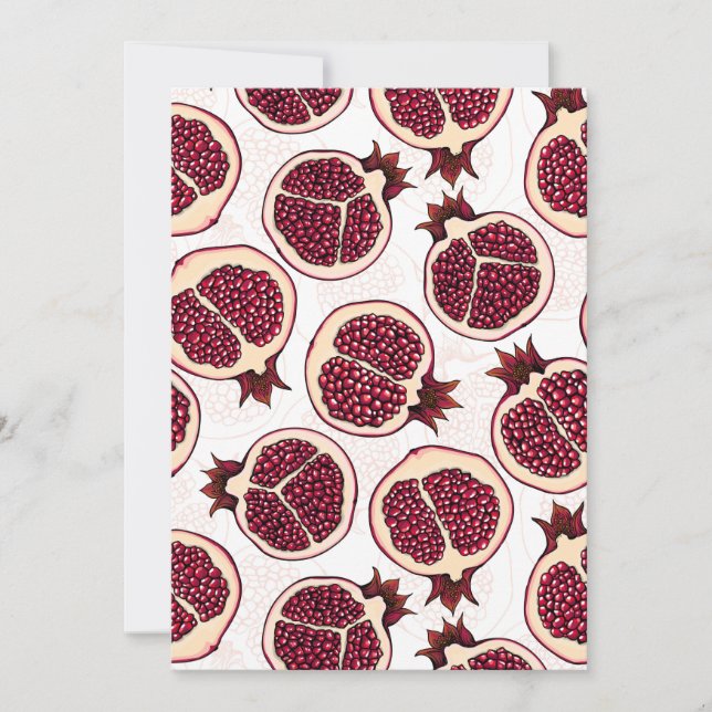 Granatscheiben auf weiß (Vorderseite)