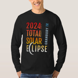 Granbury Texas TX Solar Eclipse insgesamt 2024 5 T-Shirt