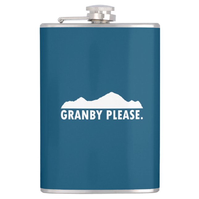 Granby Colorado Bitte Flachmann (Vorderseite)