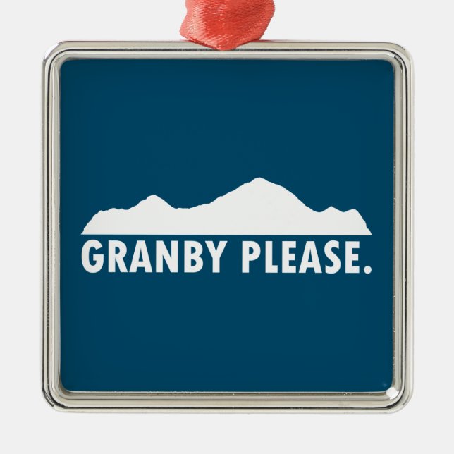 Granby Colorado Bitte Ornament Aus Metall (Vorne)