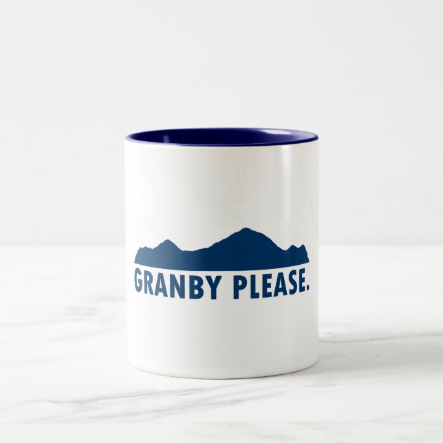 Granby Colorado Bitte Zweifarbige Tasse (Mittel)