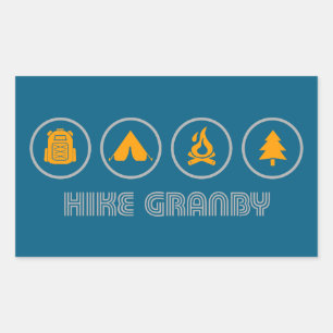 Granby Highlights Rechteckiger Aufkleber