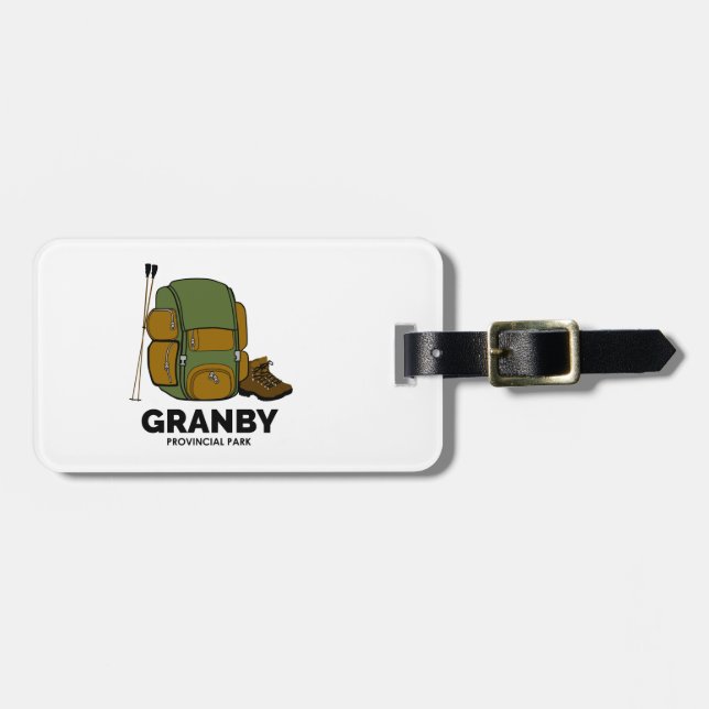 Granby Provincial Park Backpack Gepäckanhänger (Vorderseite horizontal)