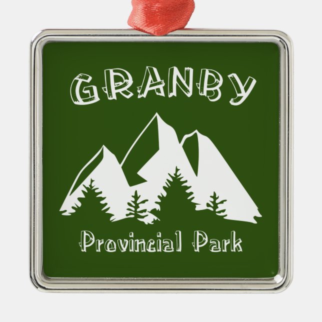 Granby Provincial Park Ornament Aus Metall (Vorne)