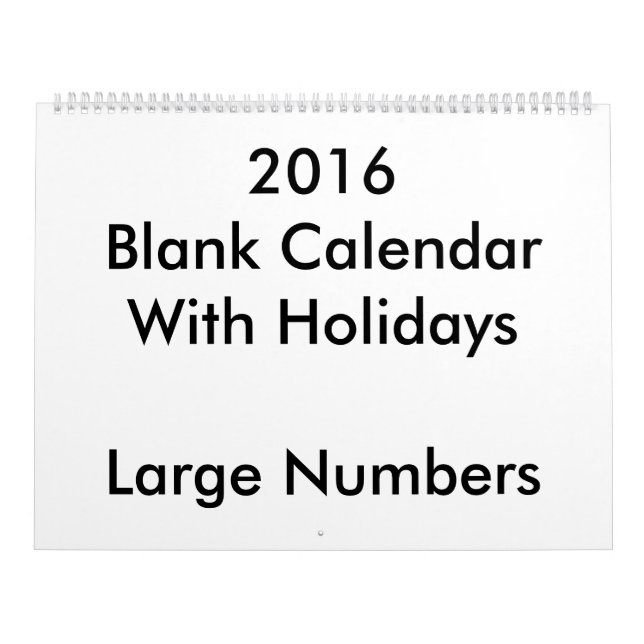 Grand 2016 Vacances Calendrier Vacances Vacances G (Protection)