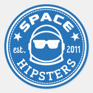 Grand 3" autocollant de logo de hippies de