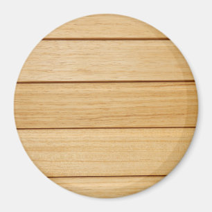 Grand aimant rond de tuiles en bois