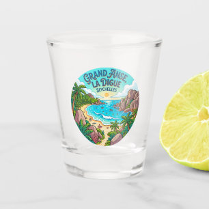 Grand Anse, La Digue Seychellen Schnapsglas