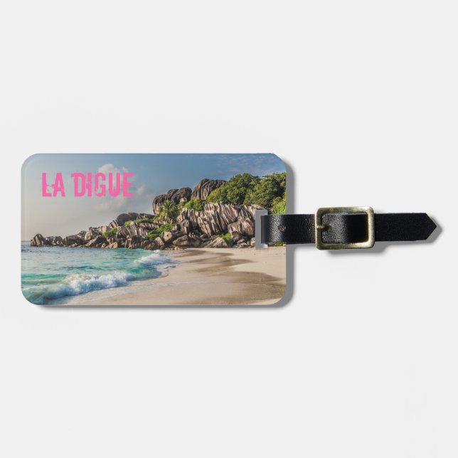 Grand Anse Seychelles La Digue Beach Geschenk Gepäckanhänger (Vorderseite horizontal)
