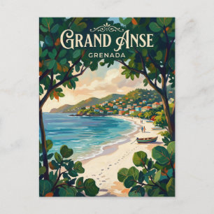 Grand Anse Strand Grenada Postkarte