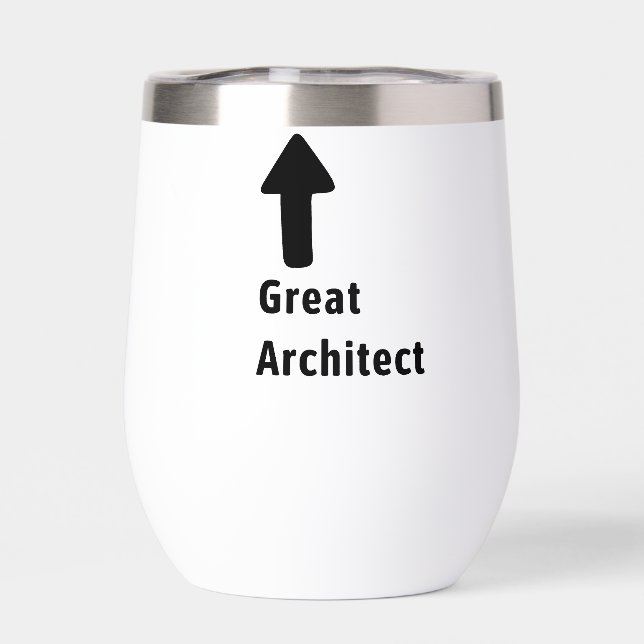 Grand Architecte Flèche Drôle Nom Modifiable (Arrière)