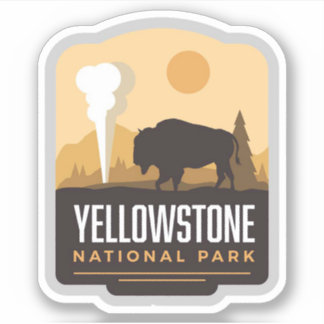 Grand autocollant en vinyle du parc national de Ye