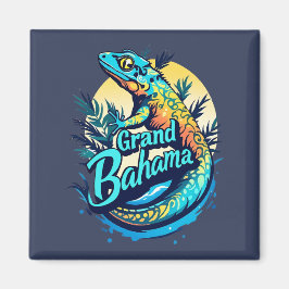 Grand Bahama Caribbean Gecko Magnet