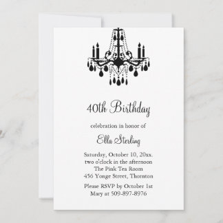 Grand Ballroom Birthday Einladung (weiß)