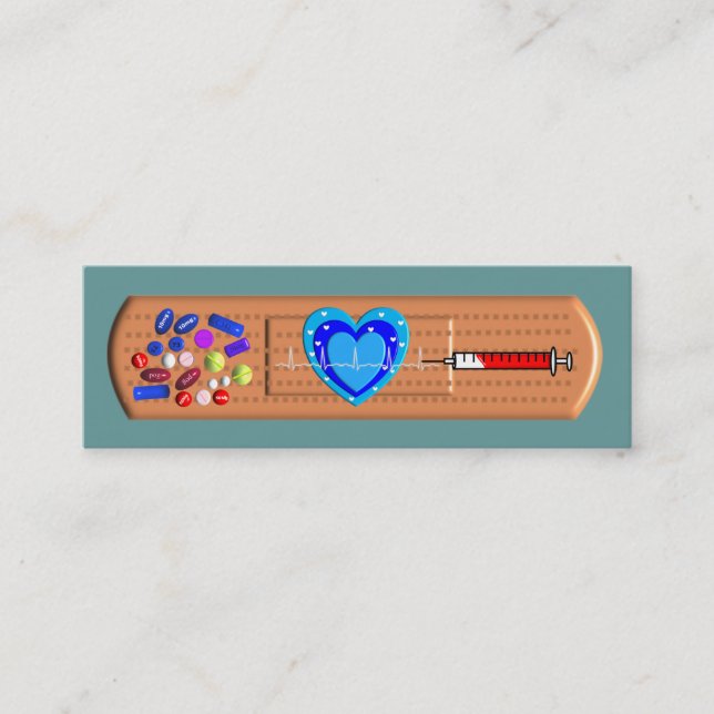 Grand Bandaid de cartes de visite Médicale (Devant)