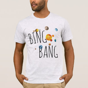 grand bang système solaire t-shirt design science