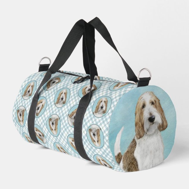 Grand Basset Griffon Vendeen GBGV Original Dog Art Duffle Bag (Linke Seite)
