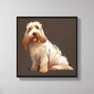 Grand Basset Griffon Vendeen - Hundeporträt Leinwanddruck