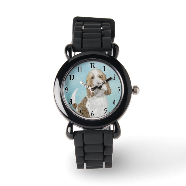 Grand Basset Griffon Vendeen - Original Dog Art Armbanduhr (Vorderseite)