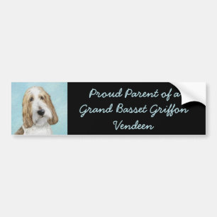 Grand Basset Griffon Vendeen - Original Dog Art Autoaufkleber