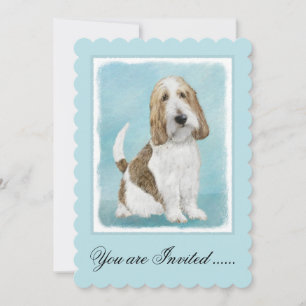 Grand Basset Griffon Vendeen - Original Dog Art Einladung