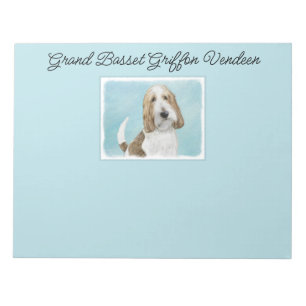 Grand Basset Griffon Vendeen - Original Dog Art Notizblock