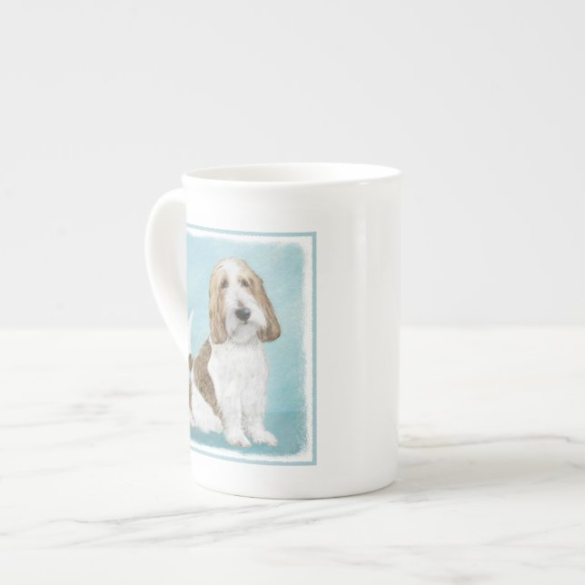 Grand Basset Griffon Vendeen - Original Dog Art Prozellantasse (Vorderseite Links)