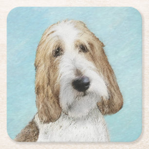 Grand Basset Griffon Vendeen - Original Dog Art Rechteckiger Pappuntersetzer