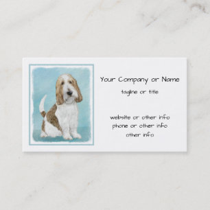 Grand Basset Griffon Vendeen - Original Dog Art Visitenkarte