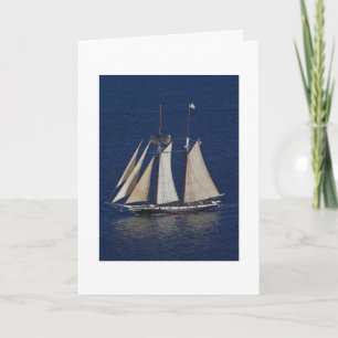 Grand bateau cabrillo monument Carte d'anniversair