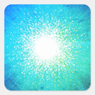 Grand Bleu Quadratischer Aufkleber