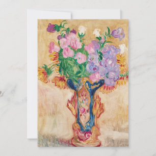 Grand Bouquet au Vase en Porcelaine Louis Valtat