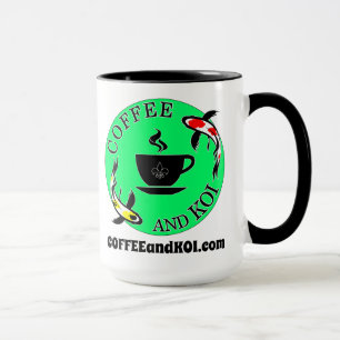 Grand café Mug - Café et Koi