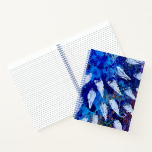 Grand cahier à spirale en design Skyburst