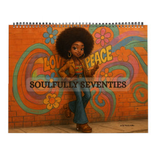 Grand calendrier 2026 de femme afro-américaine/noi