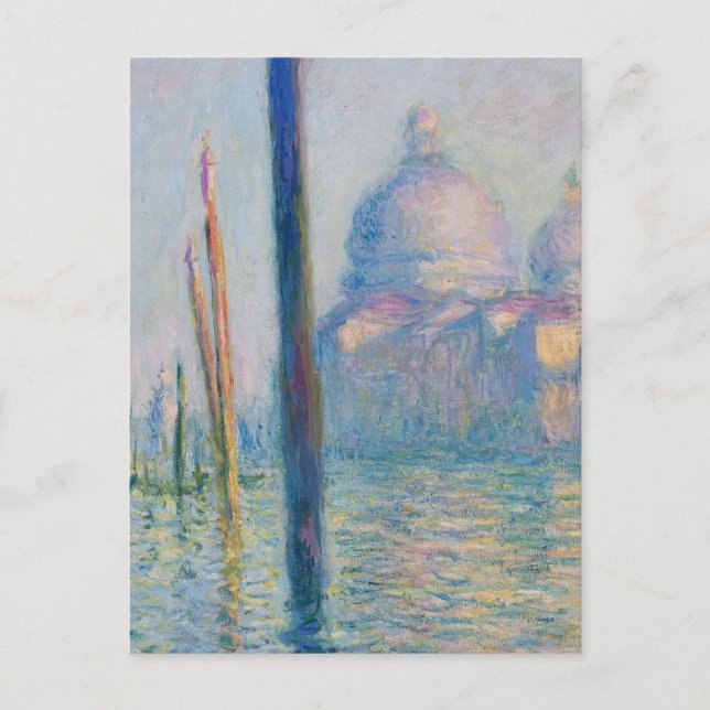 Grand Canal Monet Venice Italien Klassische Malere Postkarte (Vorderseite)