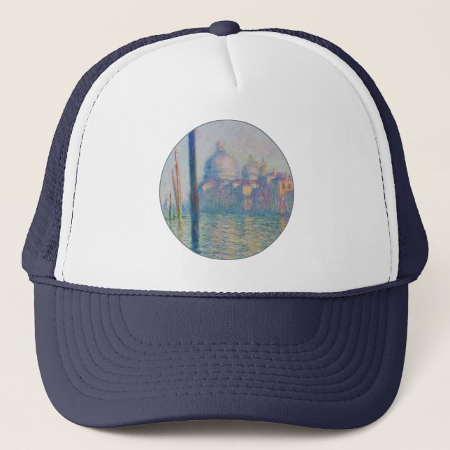 Grand Canal Monet Venice Italien Klassische Malere Truckerkappe (Vorderseite)