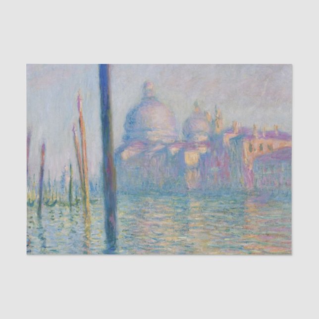 Grand Canal Monet Venice Italy Classic Painting Seidenpapier (Vorderseite)
