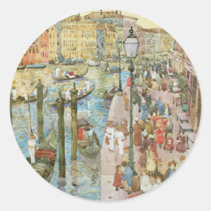 Grand Canal, Venedig von Maurice Prendergast Runder Aufkleber