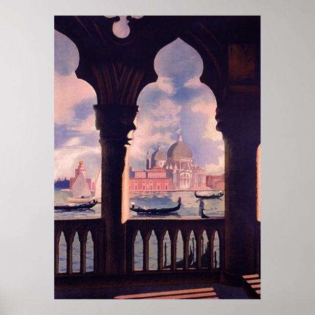 Grand Canal Venice Italien Reiseplakat Poster (Vorne)