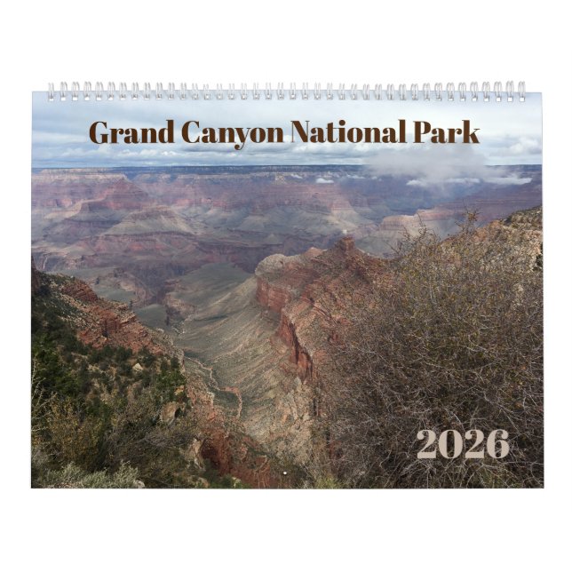 Grand Canyon 12-Month Photographic 2026 Calendar Kalender (Titelbild)
