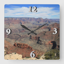 Grand Canyon 5 Quadratische Wanduhr