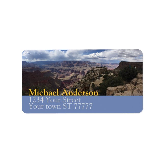 Grand Canyon Address-Label Adressaufkleber (Vorne)