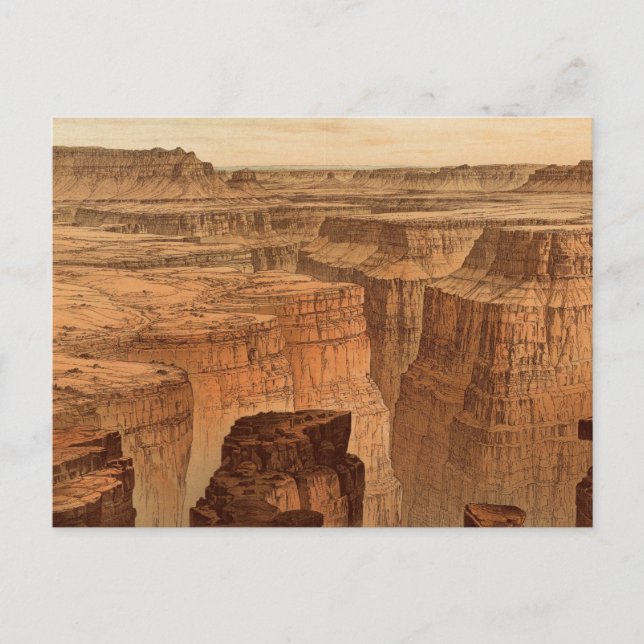 Grand Canyon am Fuße der Toroweap Postkarte (Vorderseite)